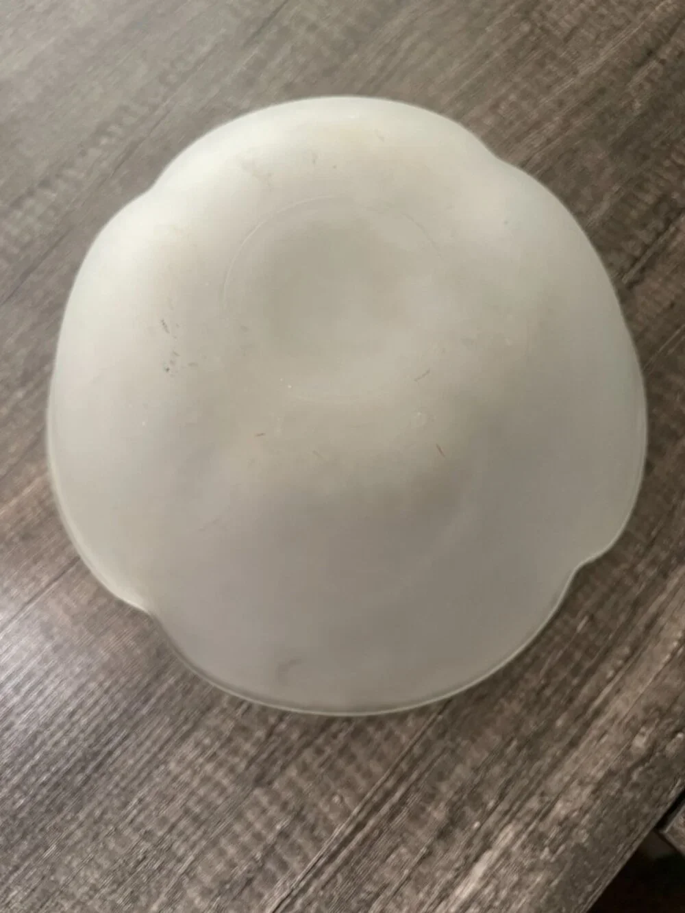 Vintage Frosted Glass Bowl 9